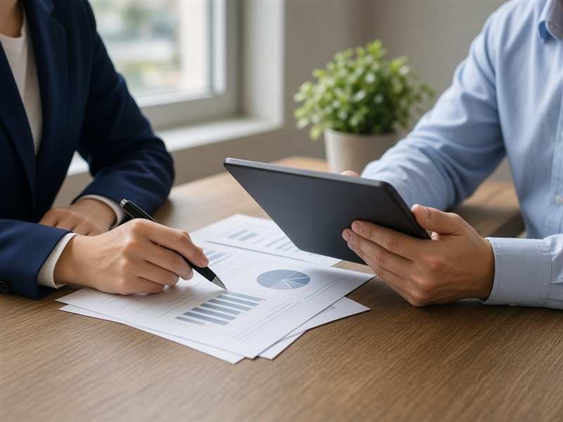 Reunião de consultoria empresarial